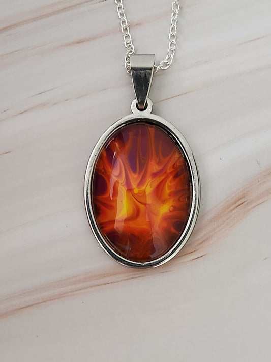 Fiery Glow Pendant