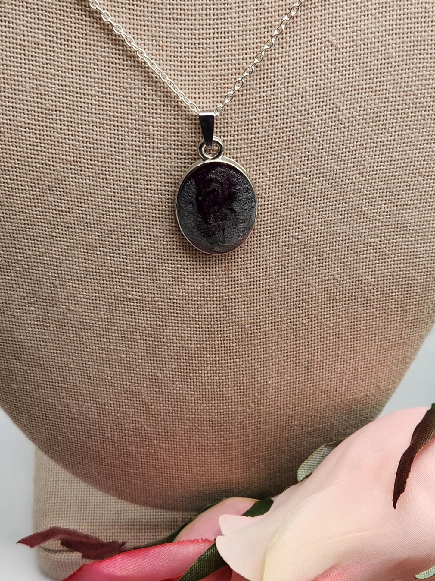 Purple & Silver Pendant